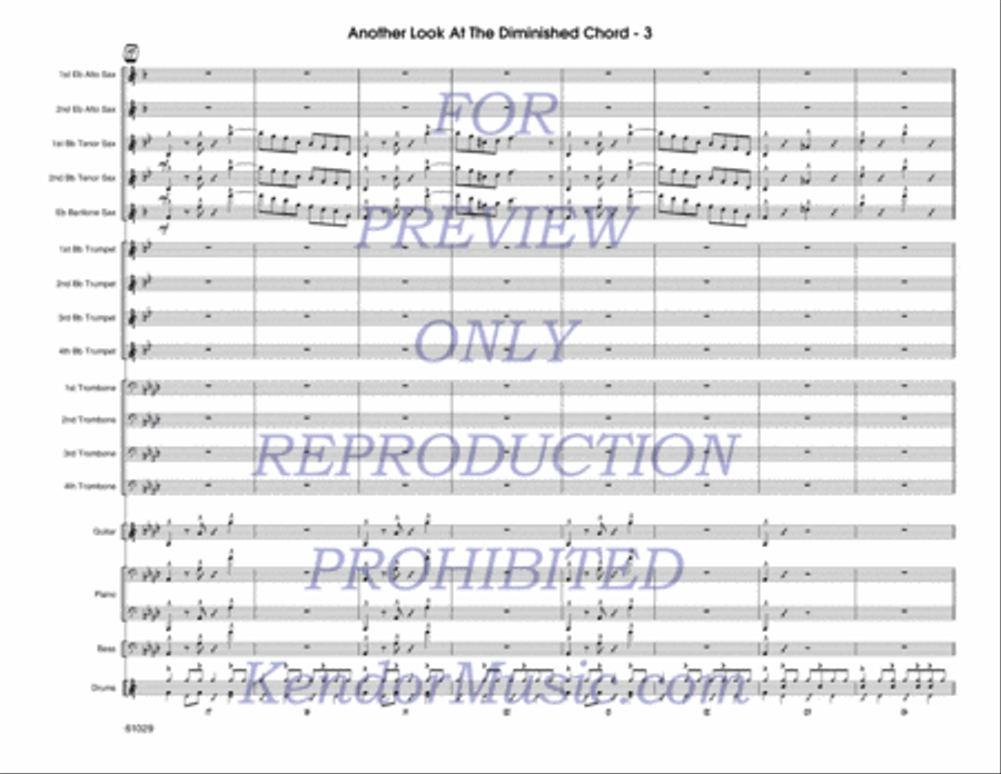 Another Look At The Diminished Chord (Full Score) Jazz Ensemble scores gallery preview page 4