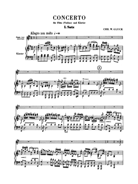 Gluck: Concerto in G Major