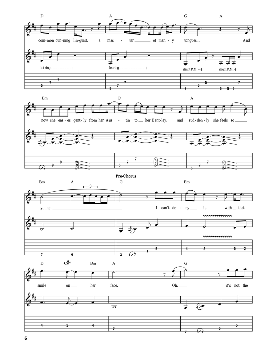Knocking At Your Back Door Electric Guitar scores gallery preview page 6