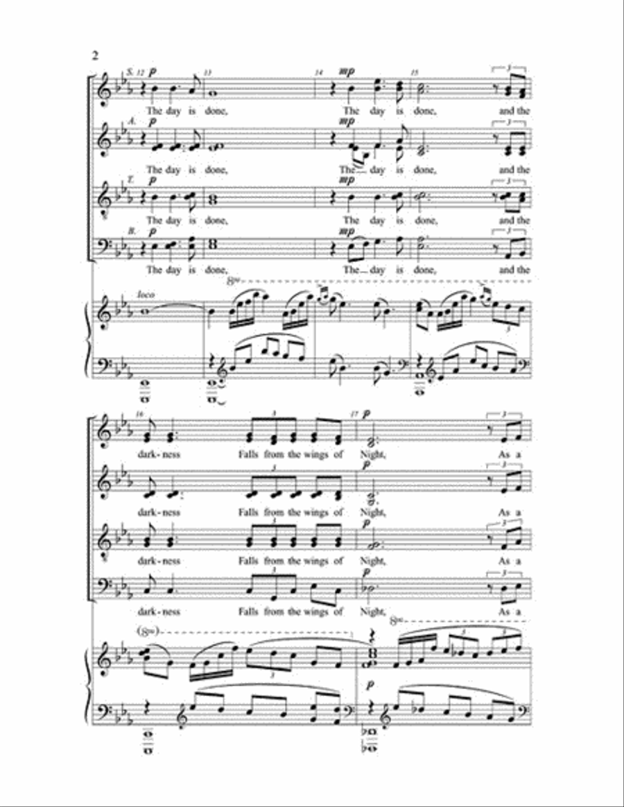 And The Night Shall Be Filled With Music 4-Part scores gallery preview page 3