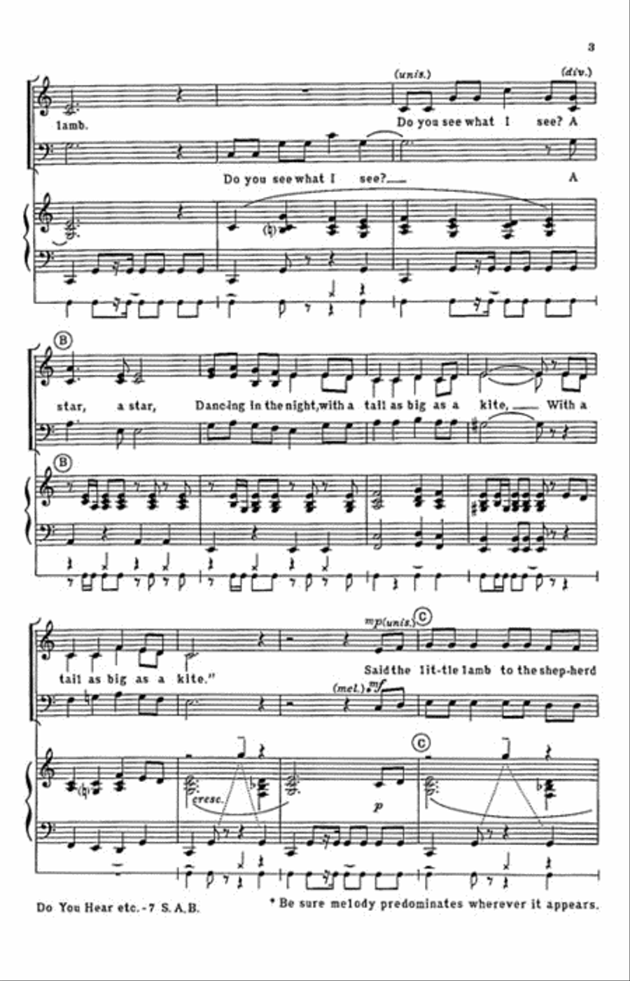 Do You Hear What I Hear? 3-Part scores gallery preview page 3