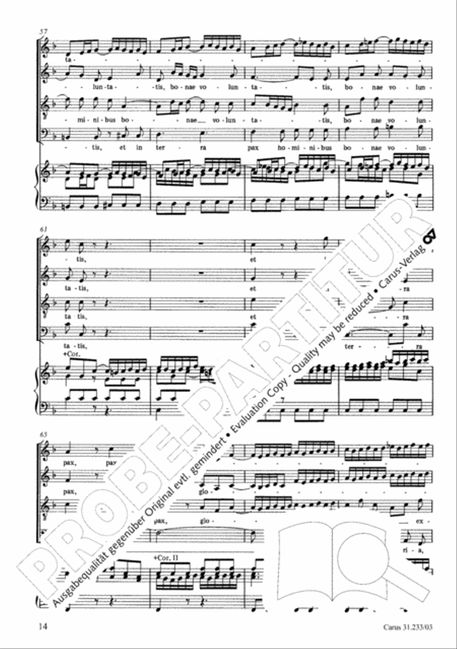 Mass in F major 4-Part scores gallery preview page 18