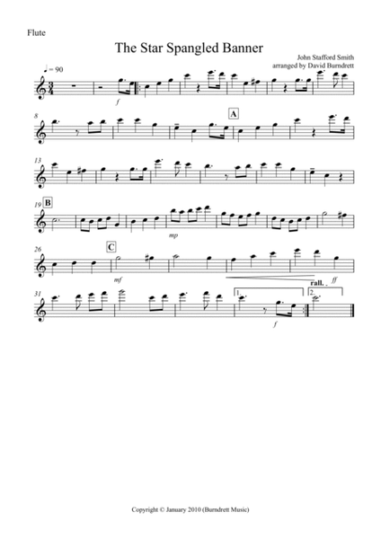 The Star Spangled Banner for Wind Quartet image number null