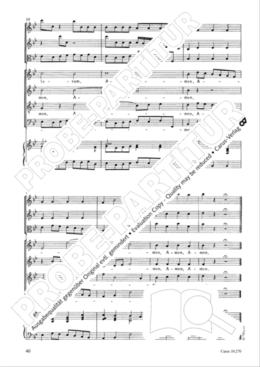 Magnificat in B flat major 4-Part scores gallery preview page 41