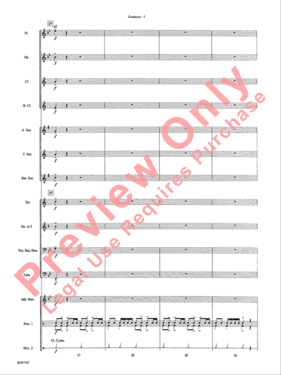 March of the Magical Toys Concert Band scores gallery preview page 10