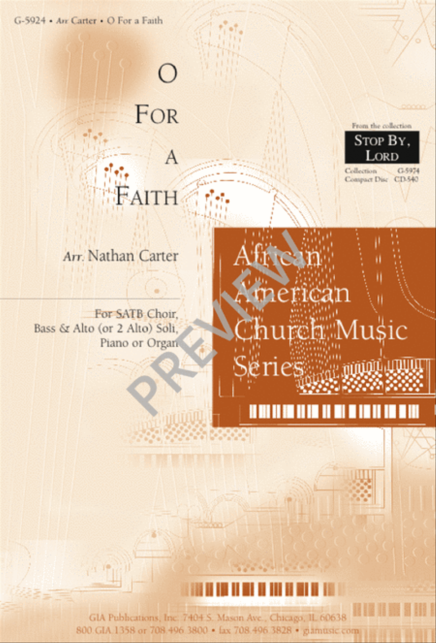 O for a Faith 4-Part scores gallery preview page 1