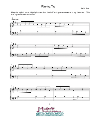 Piano solo late beginner - Playing Tag