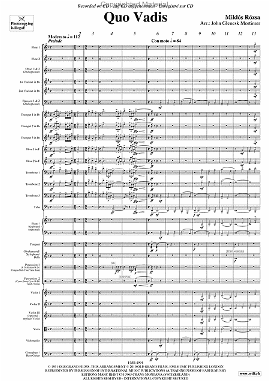 Quo Vadis Orchestra scores gallery preview page 3