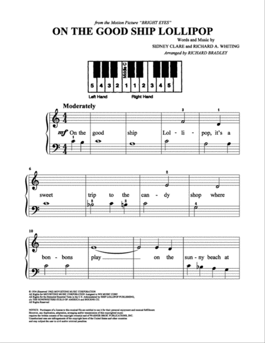 On the Good Ship Lollipop