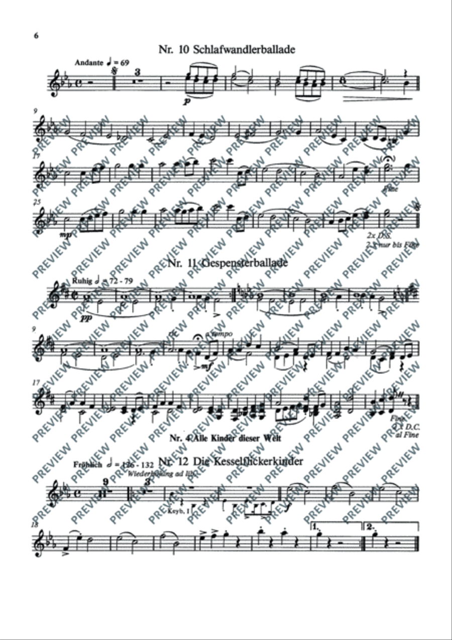 Frieden auf dieser Welt Piano scores gallery preview page 7