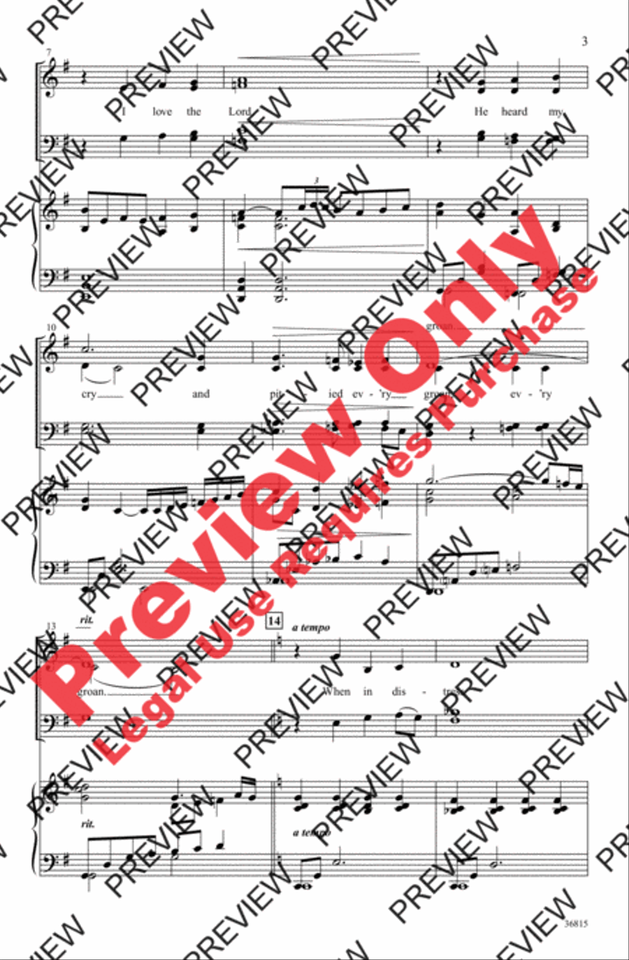 My Soul's Delight My Soul's Delight 4-Part scores gallery preview page 3