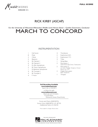 March to Concord - Full Score