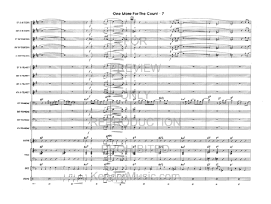 One More For The Count Jazz Ensemble scores gallery preview page 8