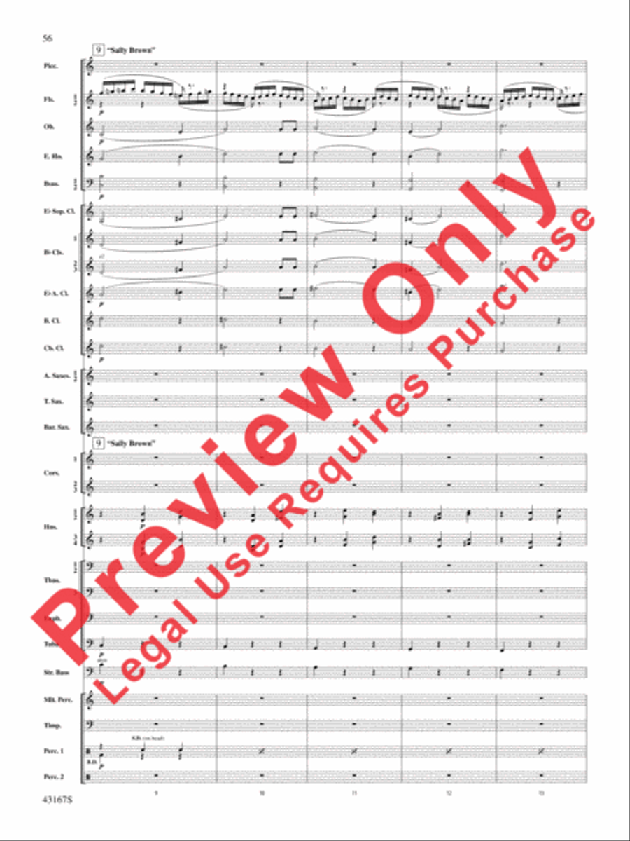 Down to the Sea in Ships (from the NBC TV Film Project 20) Concert Band scores gallery preview page 57