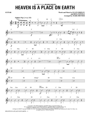 Book cover for Heaven Is a Place on Earth (arr. Mark Brymer) - Guitar