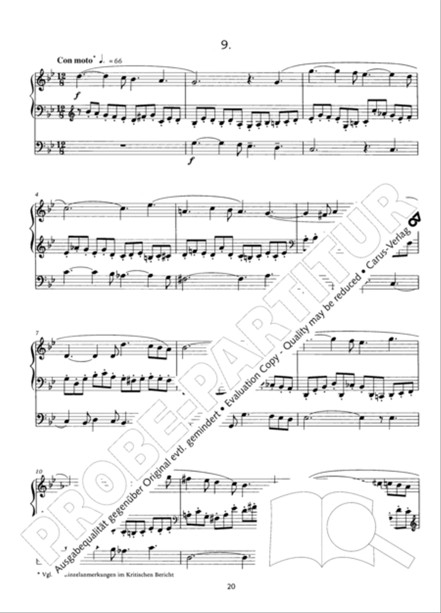 Zwolf Trios fur die Orgel Organ Solo scores gallery preview page 21