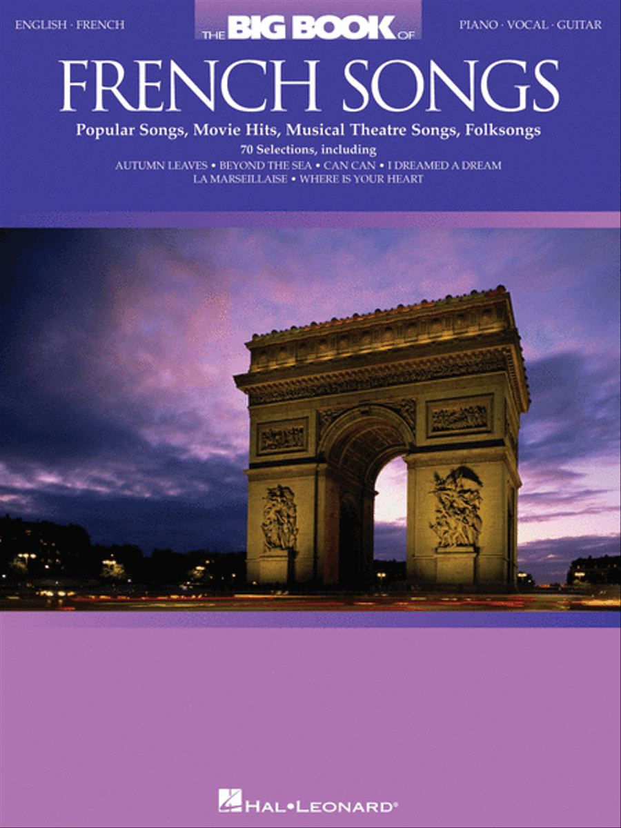 The Big Book of French Songs Piano, Vocal, Guitar scores gallery preview page 1