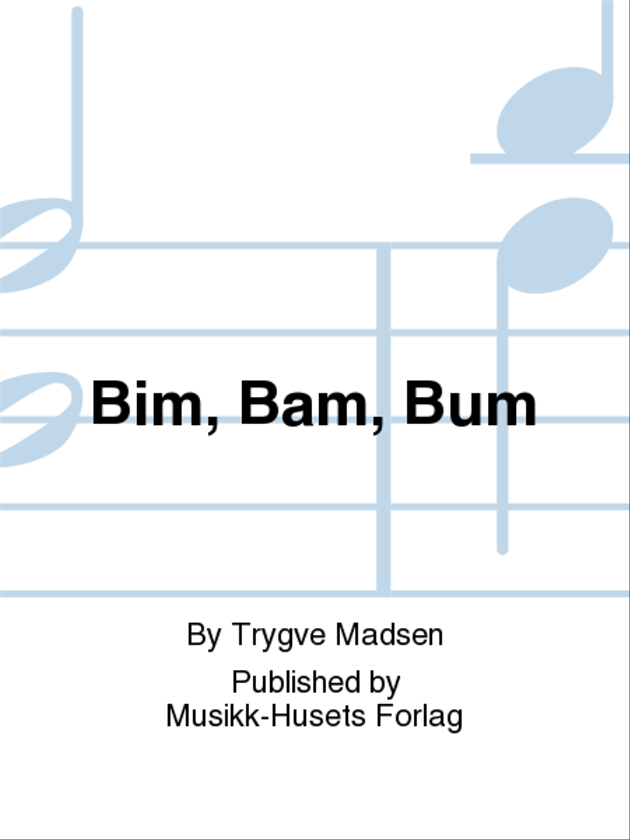 Bim, Bam, Bum Mixed Choir scores gallery preview page 1