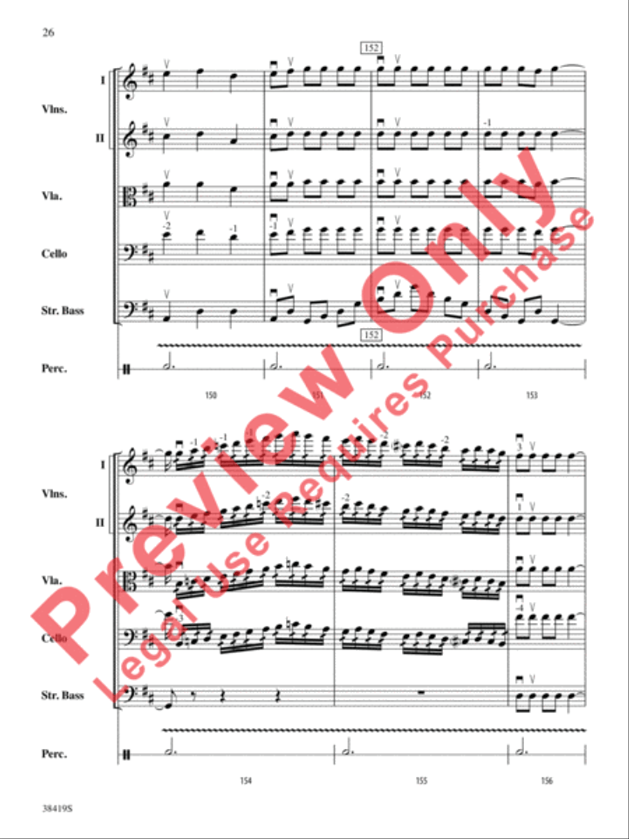 Highlights from the 1812 Overture String Orchestra scores gallery preview page 27