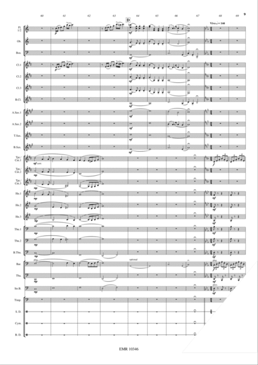 Csardas Fantasy Concert Band scores gallery preview page 10