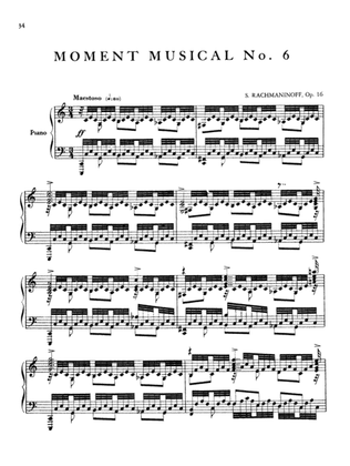 Book cover for Rachmaninoff: Moments Musicaux, Op. 16