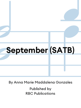 Book cover for September (SATB)