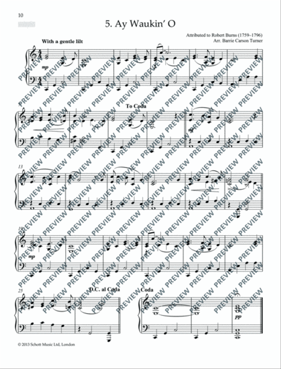 Scottish Folk Tunes for Piano Piano Solo scores gallery preview page 11