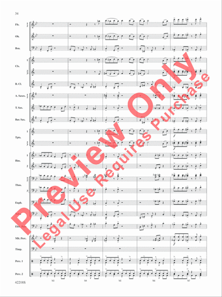 Tower of Power Greatest Hits Concert Band scores gallery preview page 35