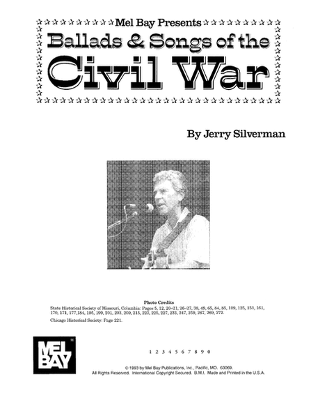 Ballads & Songs of the Civil War by Jerry Silverman Piano, Vocal - Digital Sheet Music
