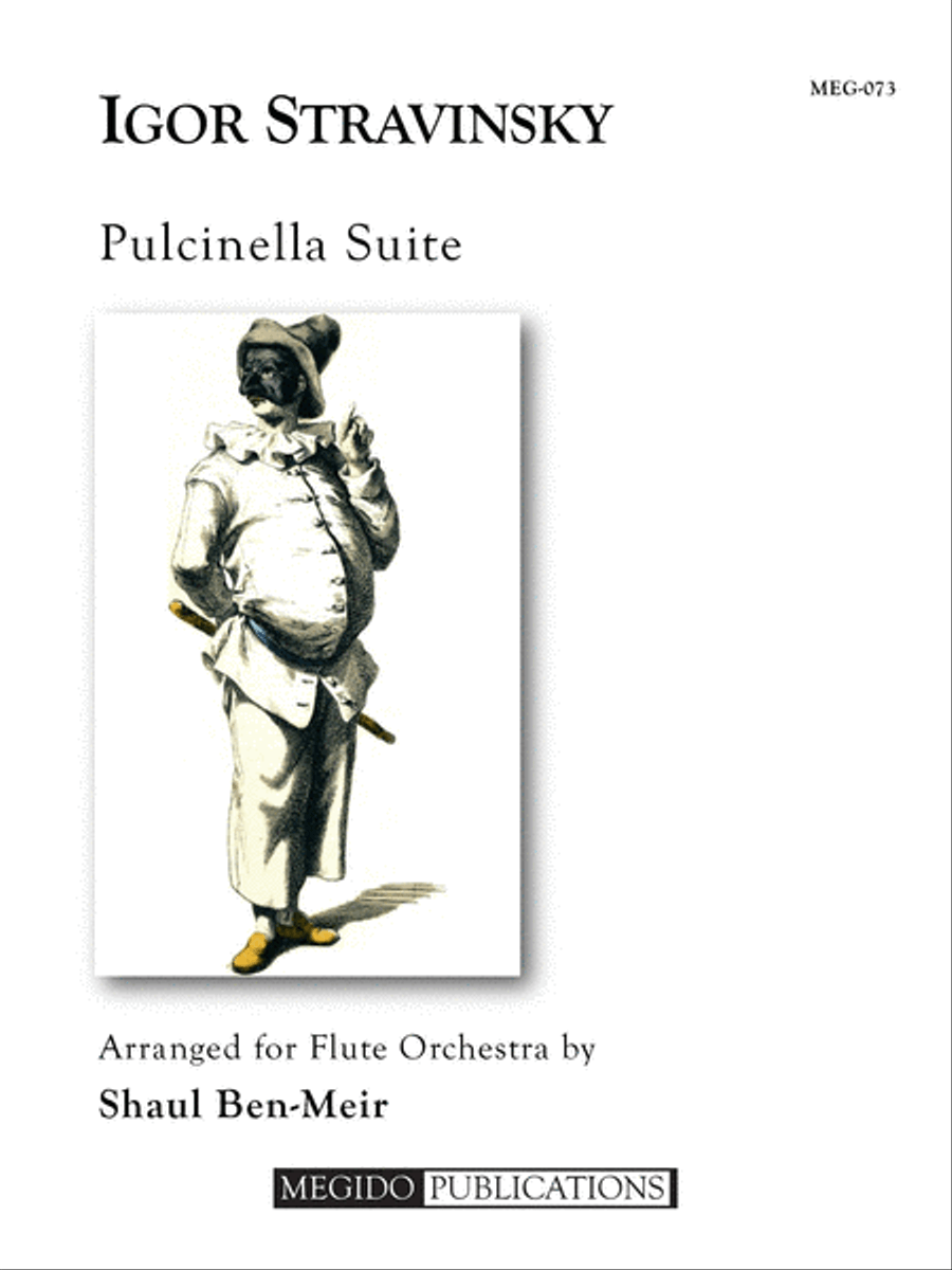 Pulcinella Suite for Flute Orchestra Flute Choir scores gallery preview page 1