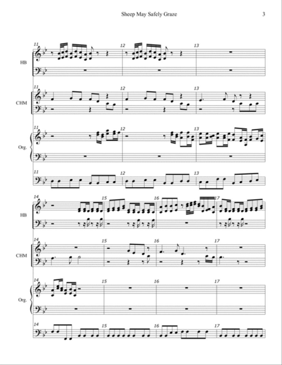 Sheep May Safely Graze Large Ensemble scores gallery preview page 3