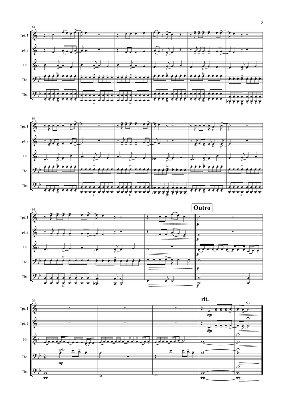 Tage Wie Diese Horn scores gallery preview page 5