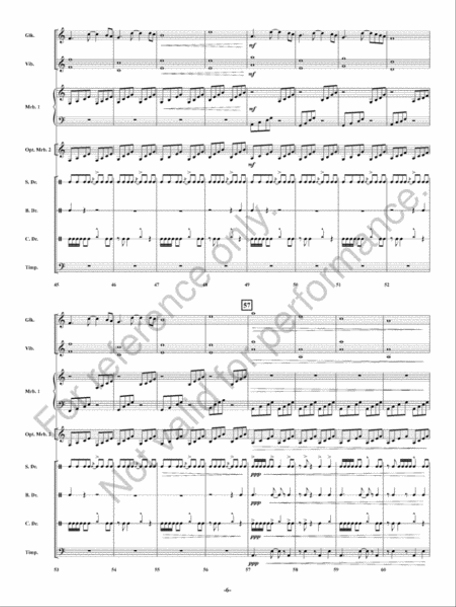 Drifting in Time Percussion Ensemble scores gallery preview page 7