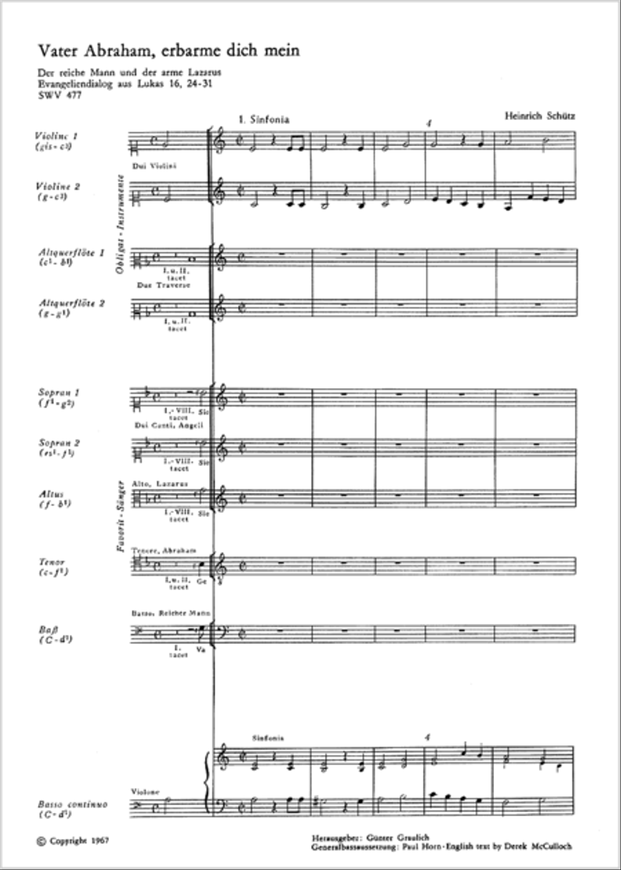 Father Abraham (Vater Abraham, erbarme dich mein) SSATB scores gallery preview page 2
