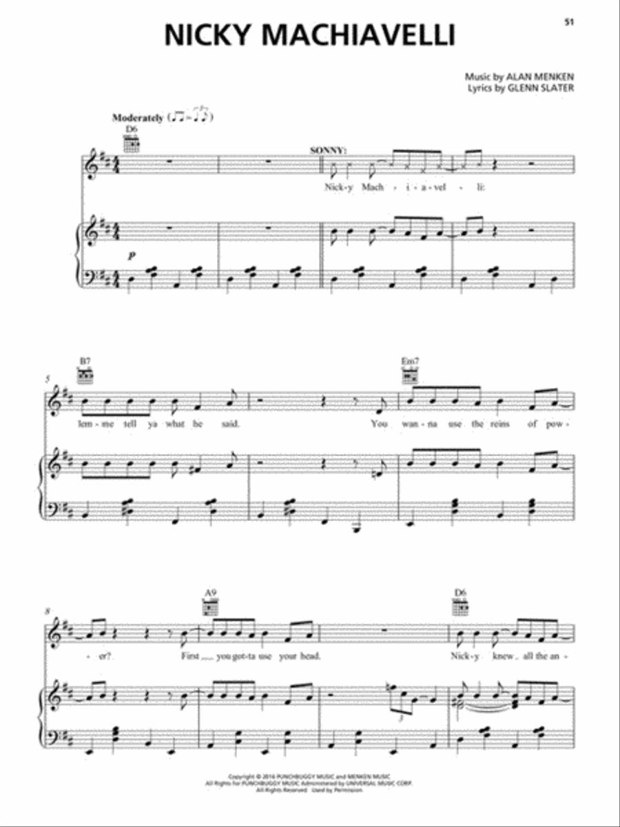 A Bronx Tale Piano, Vocal scores gallery preview page 4