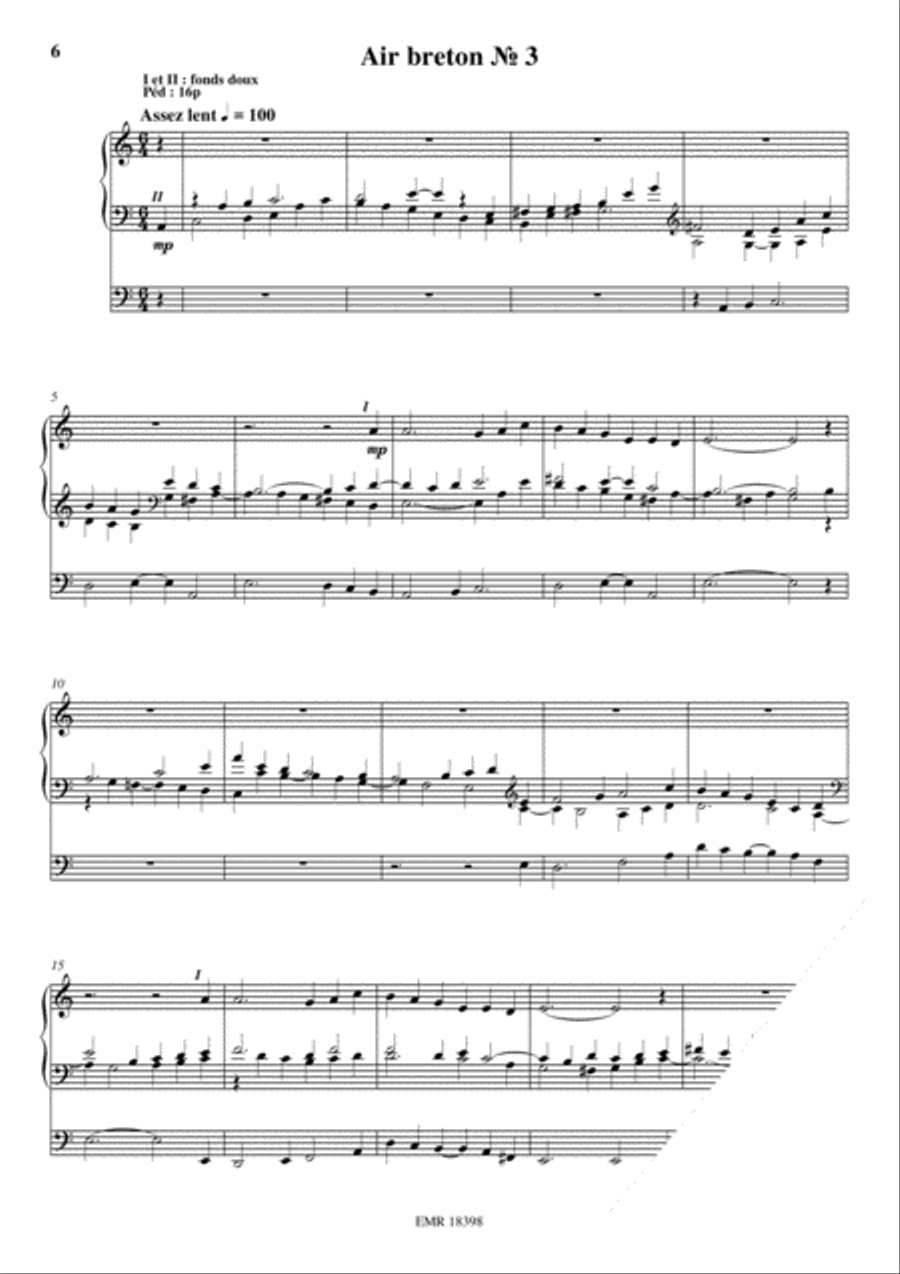 18 Preludes sur des airs anciens Organ scores gallery preview page 6