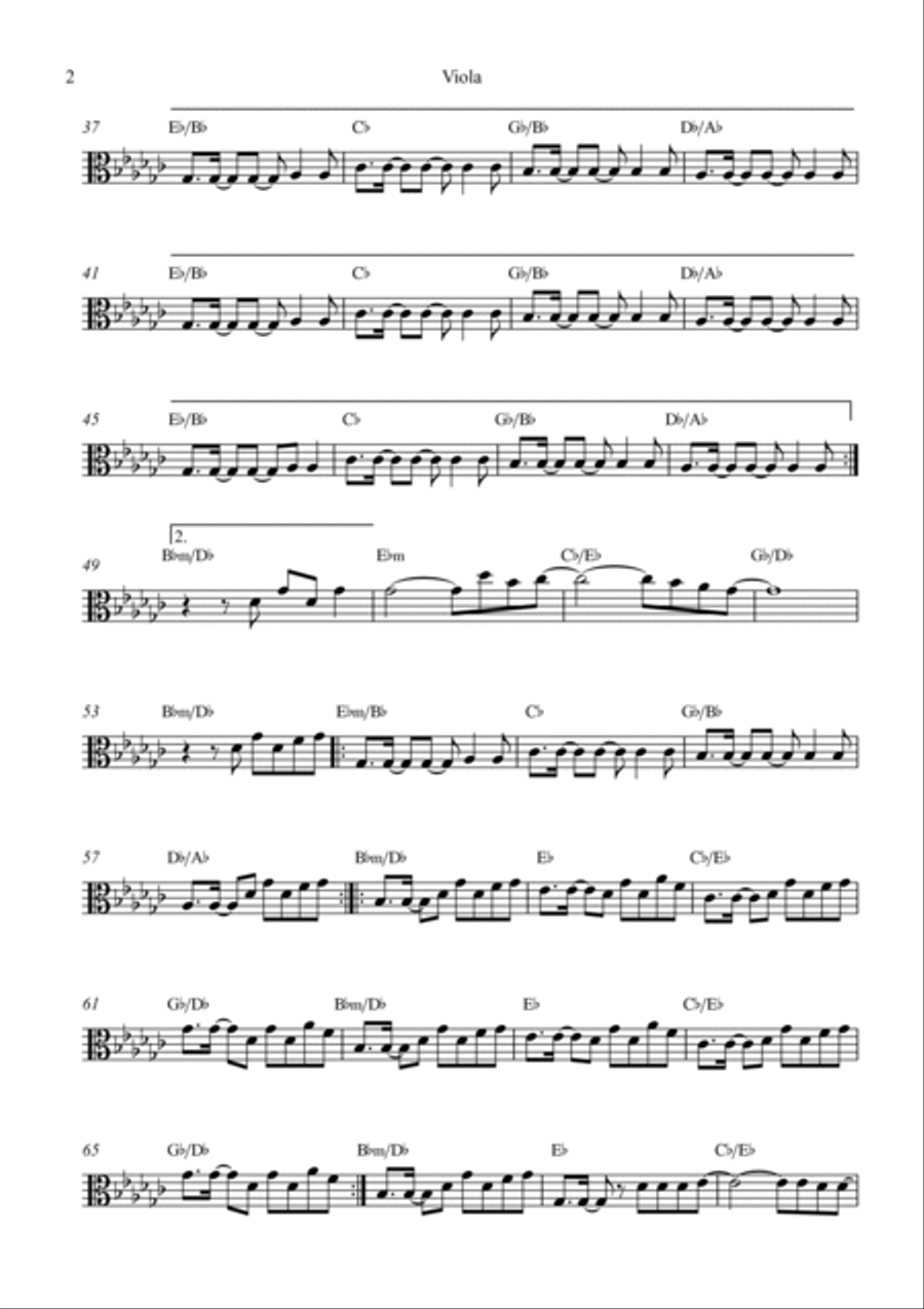 A Sky Full Of Stars Small Ensemble scores gallery preview page 2
