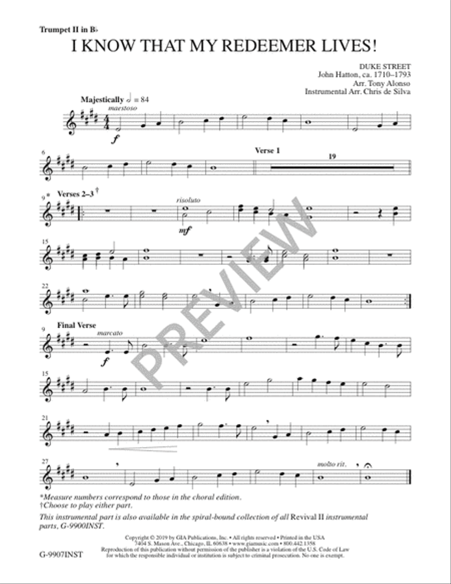I Know That My Redeemer Lives! - Instrument edition Trumpet scores gallery preview page 6