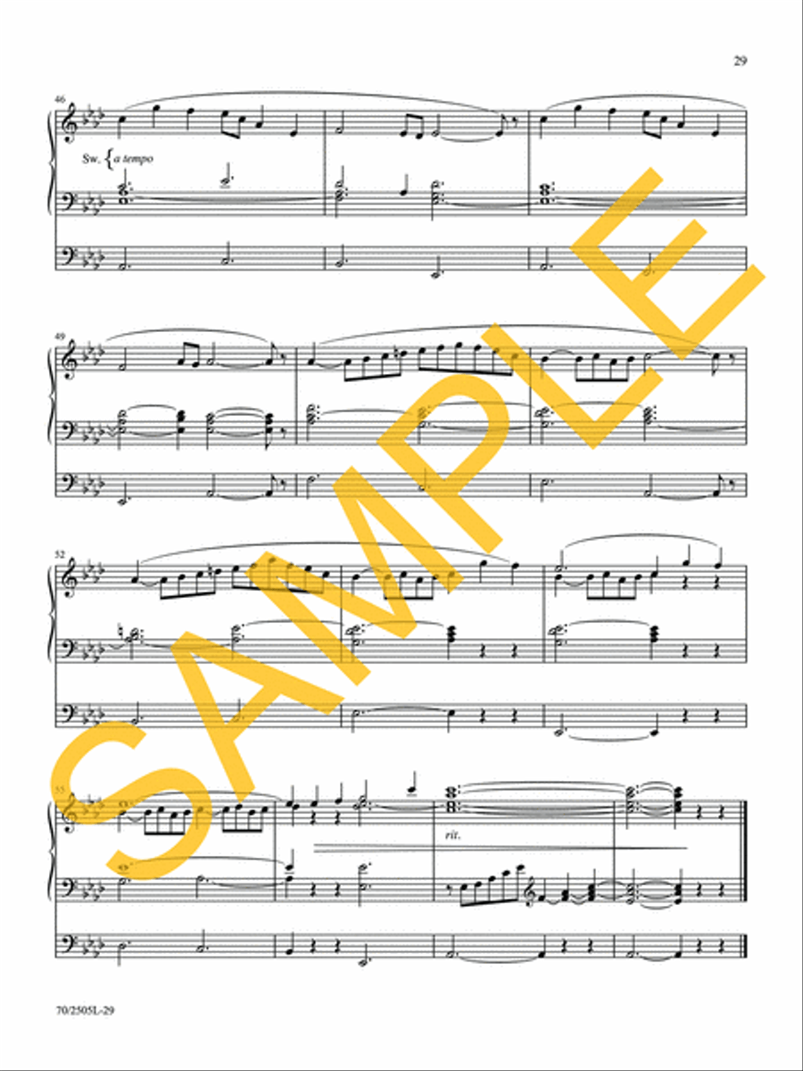O Worship the King Organ Solo scores gallery preview page 21