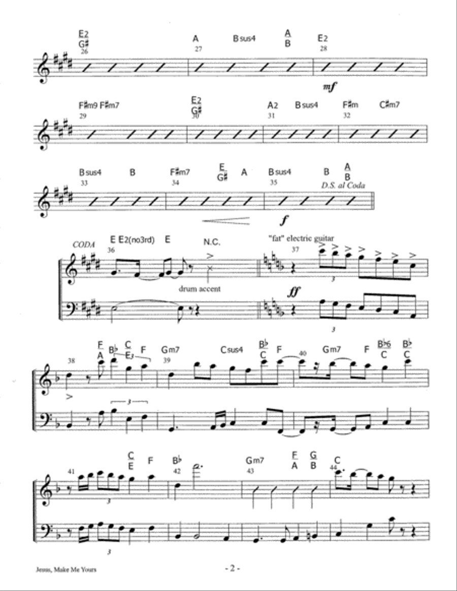 Jesus, Make Me Yours Set of Parts scores gallery preview page 6