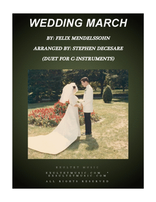 Book cover for Wedding March (Duet for C-Instruments)