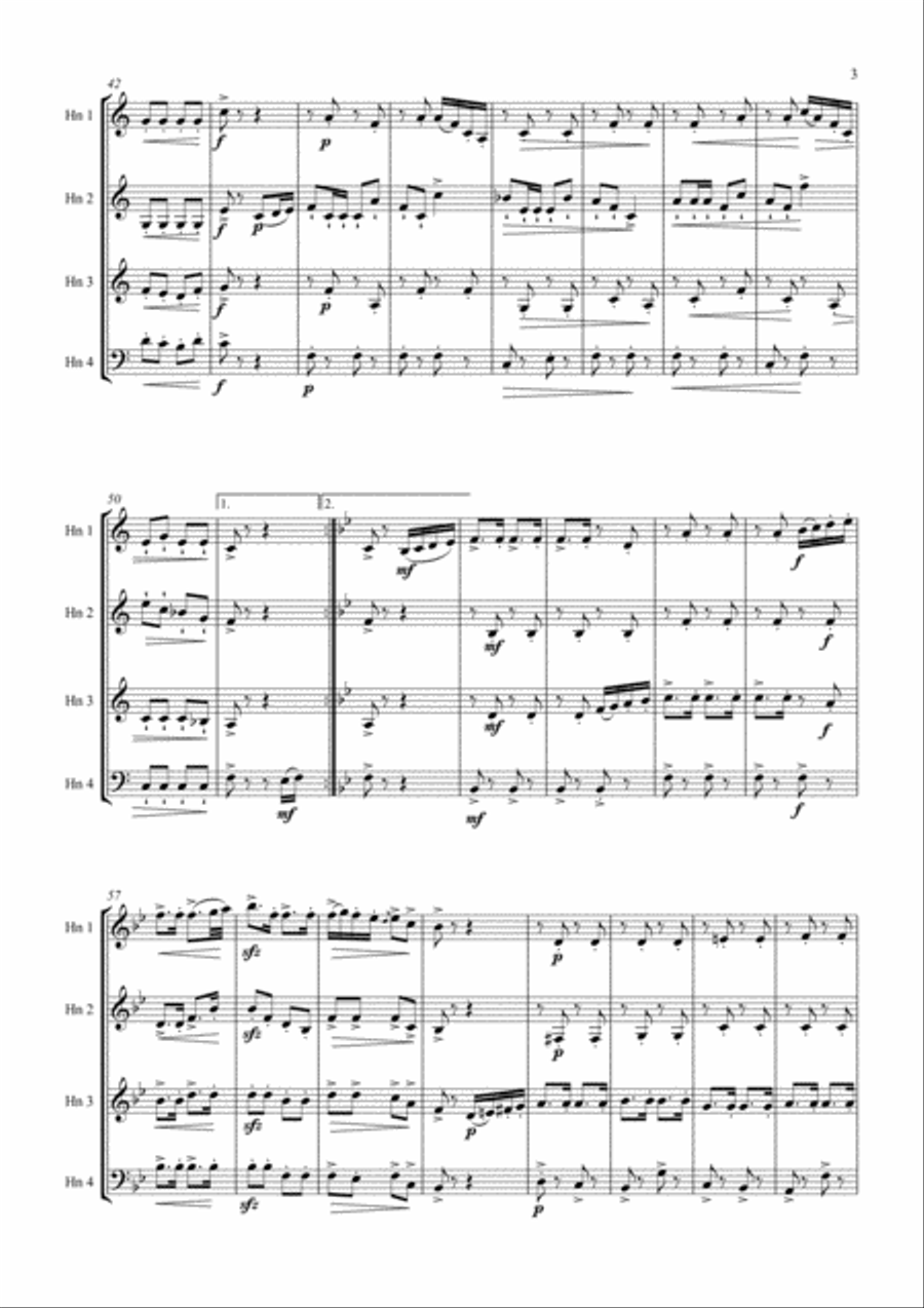 Graz Galop Brass Ensemble scores gallery preview page 3