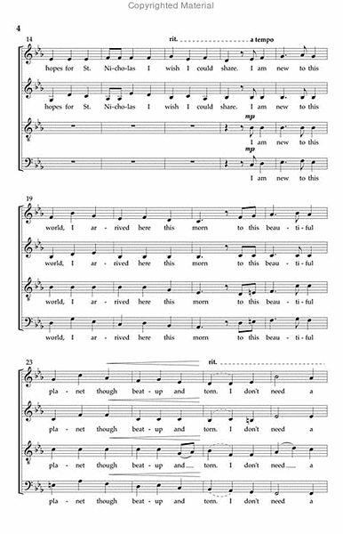 The World for Christmas (SATB - Full Score and Piano Part) image number null