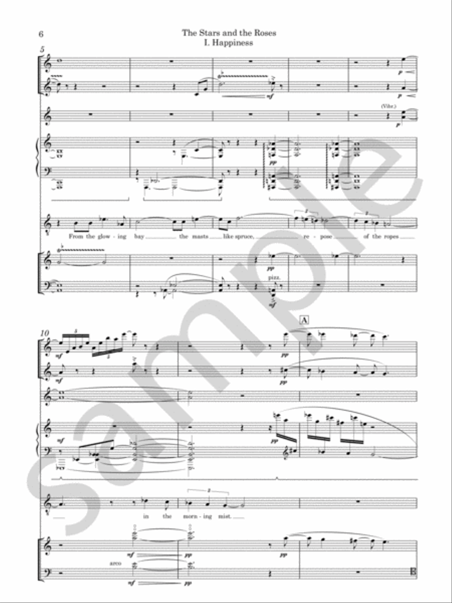 The Stars and the Roses Chamber Music scores gallery preview page 4