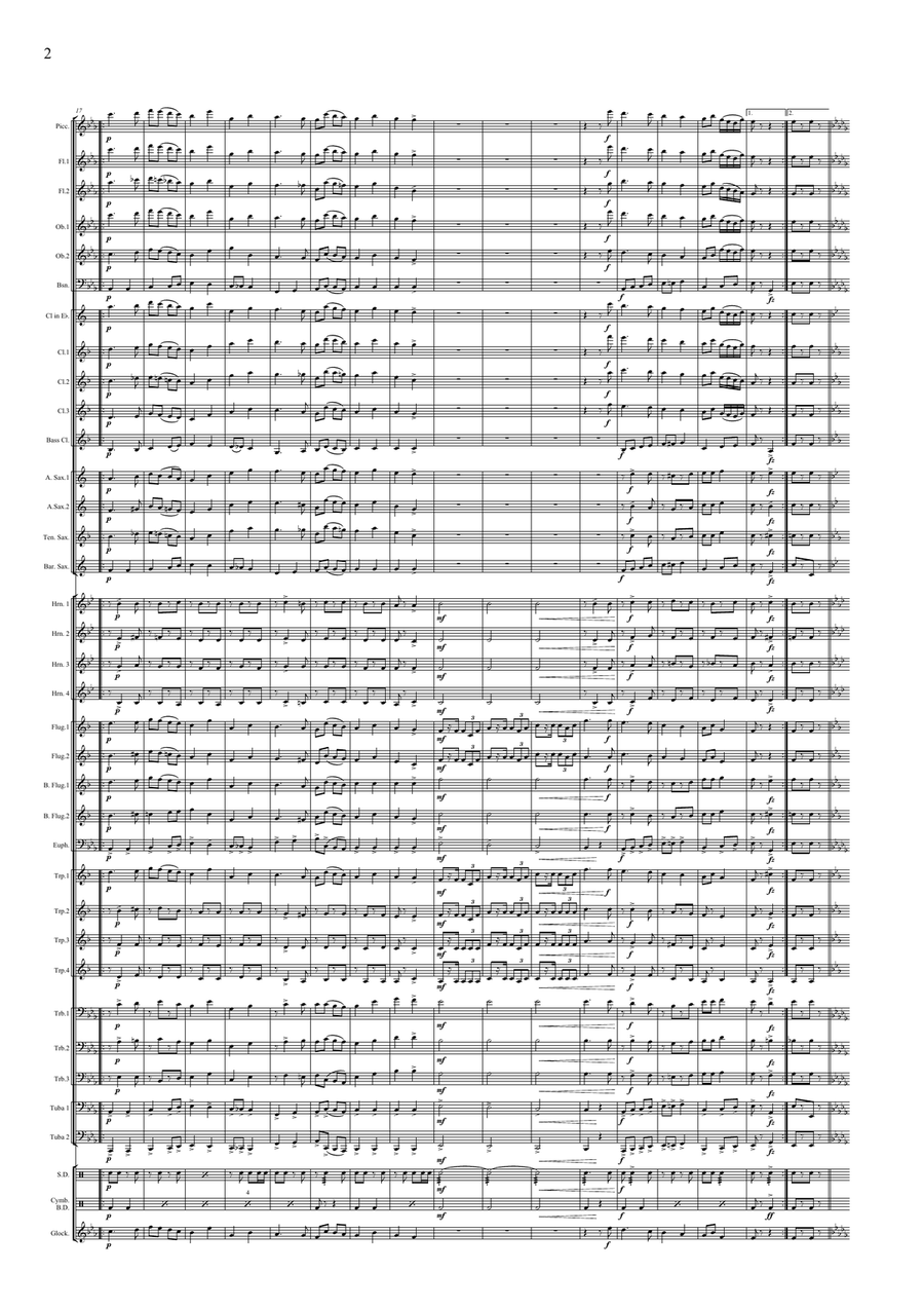 Menetkész áll a pilóta March Concert Band scores gallery preview page 4