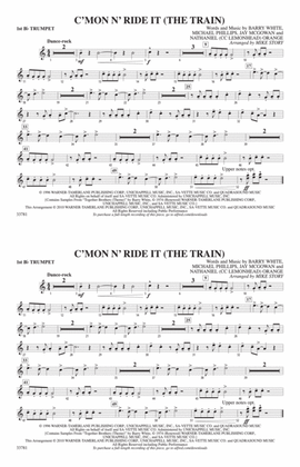 C'mon n' Ride It (The Train): 1st B-flat Trumpet
