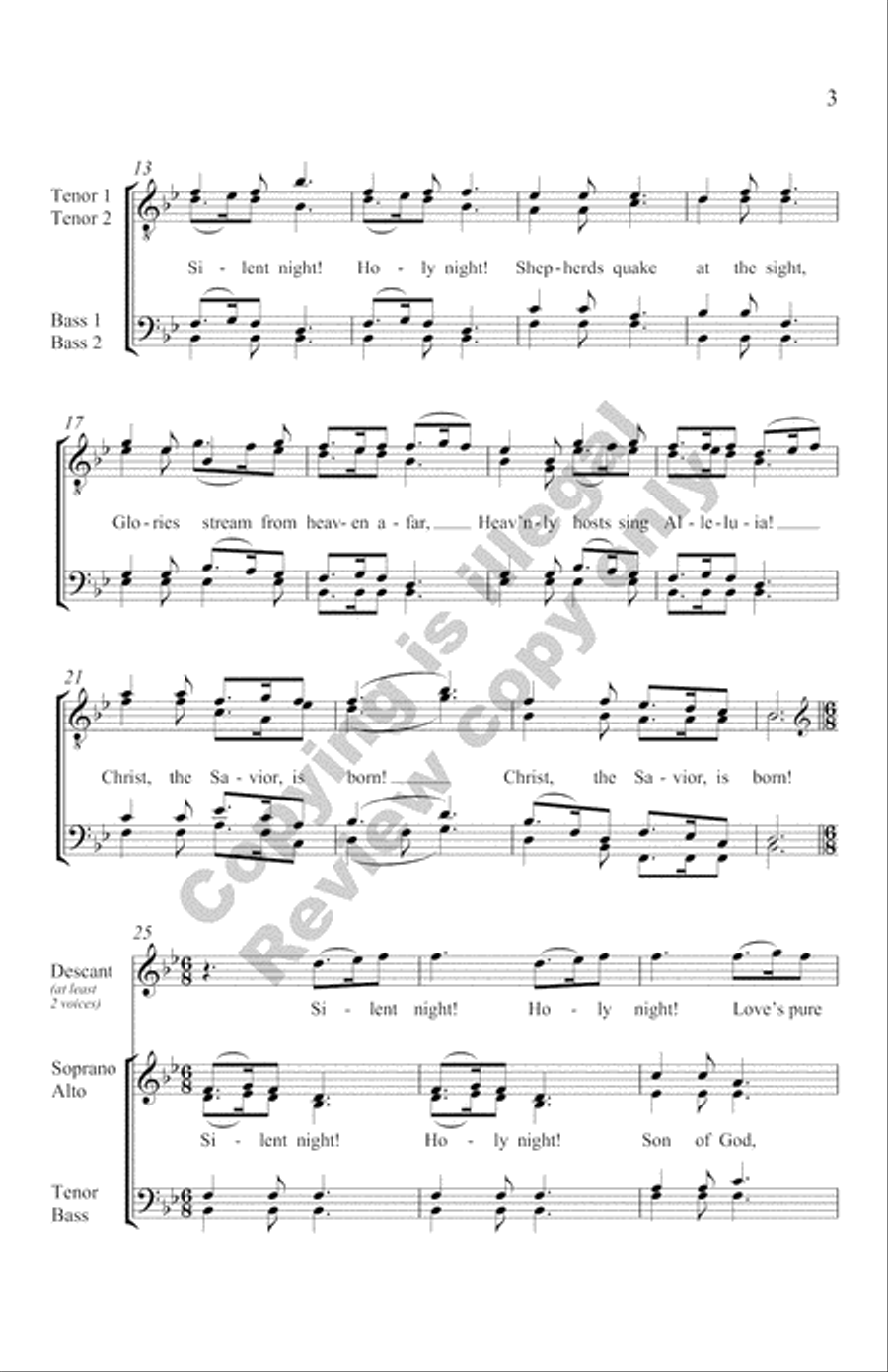 The Snow Lay On the Ground!: Nine Festive Carol Settings (Complete Compilation Full Score) Choir scores gallery preview page 46