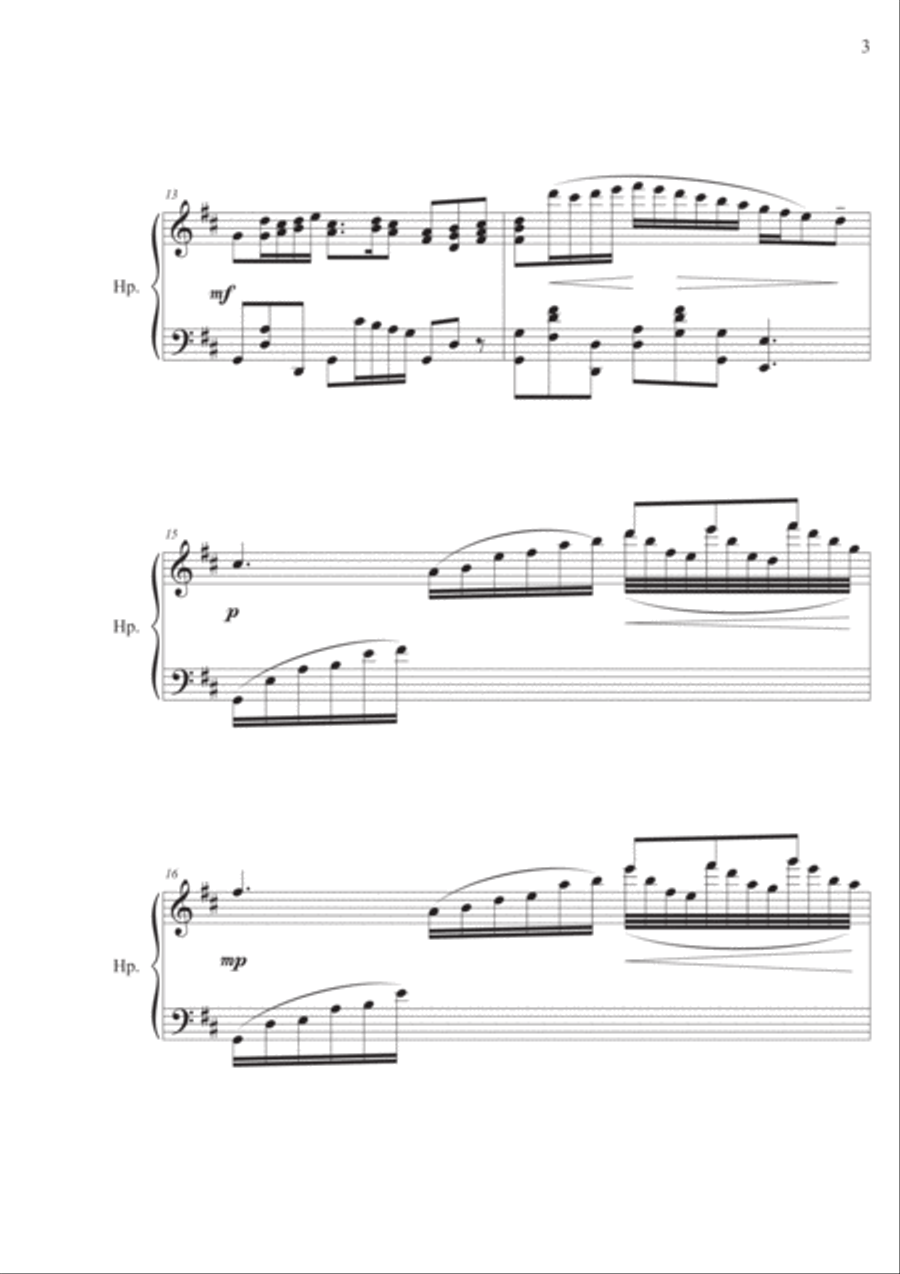 Meditation for Harp Harp scores gallery preview page 3