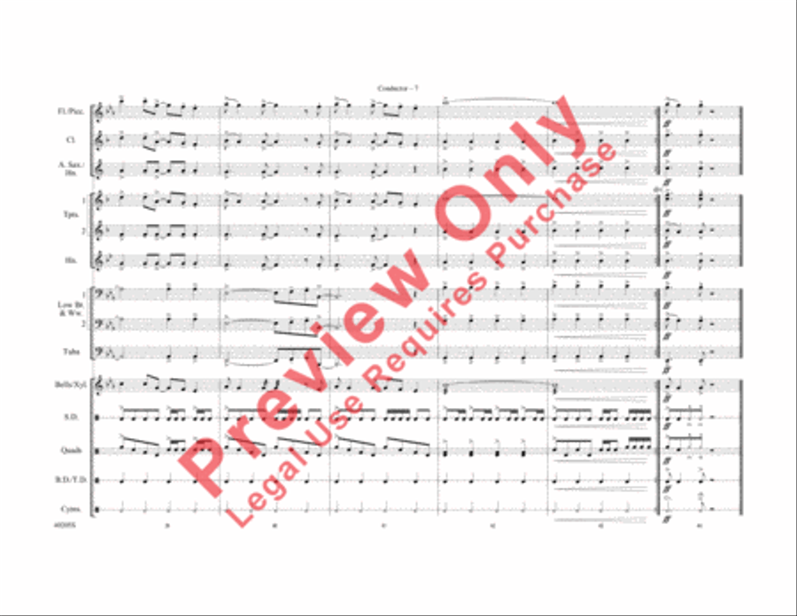 Don't Stop Believin' Marching Band scores gallery preview page 15