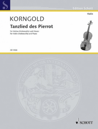 Book cover for Tanzlied des Pierrot from Die tote Stadt Op. 12